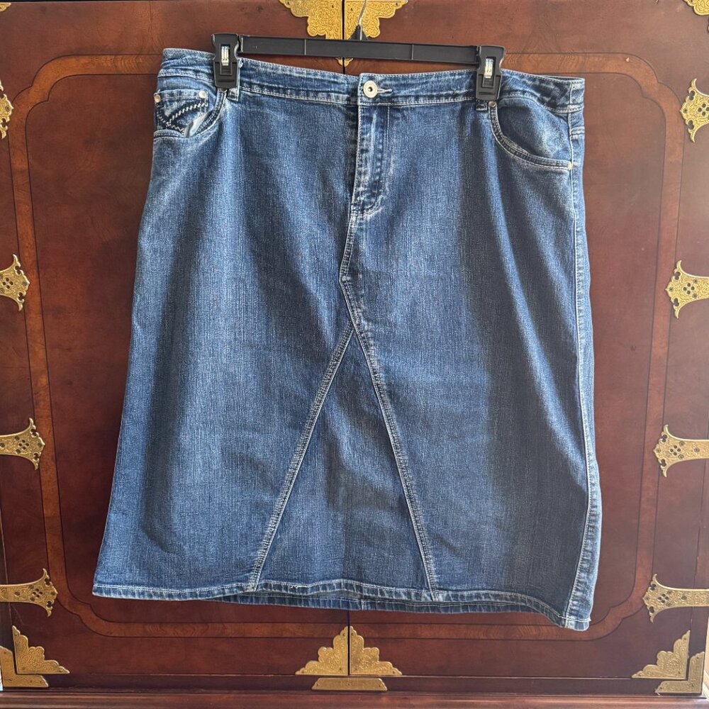 Vintage Baccini Denim Skirt Sz 20